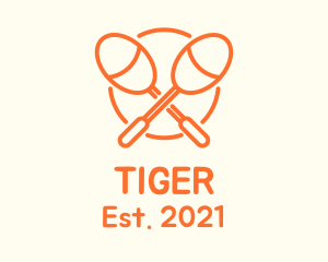 Concert - Orange Acoustic Maracas logo design