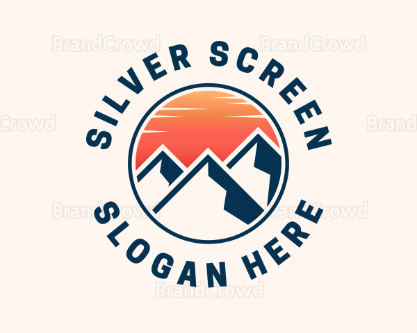 Mountain Sunset Campsite Logo