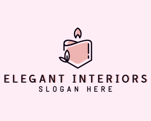 Spa Candle Home Decor logo design