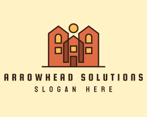 Geometric Town House  logo design