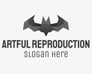 Bat Origami Art logo design