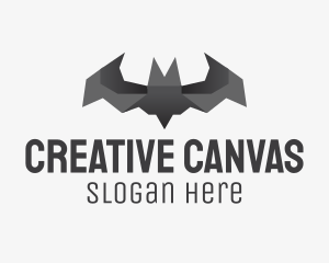 Art - Bat Origami Art logo design
