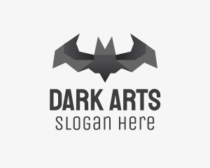 Bat Origami Art logo design