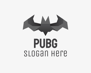 Bat Origami Art logo design