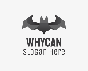 Halloween - Bat Origami Art logo design