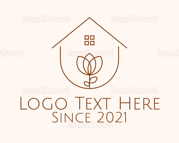 Brown House Outline Logo