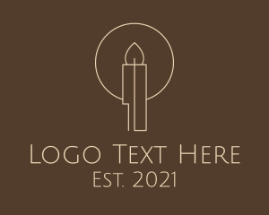 Elegant Candle Decor  logo design