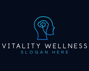 Human Brain Wellness logo design