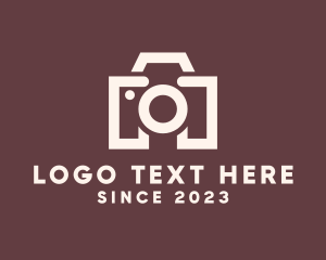 Camera Rental - Digital Camera Letter M logo design