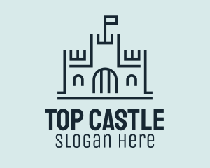 Minimalist Medieval Castle  logo design