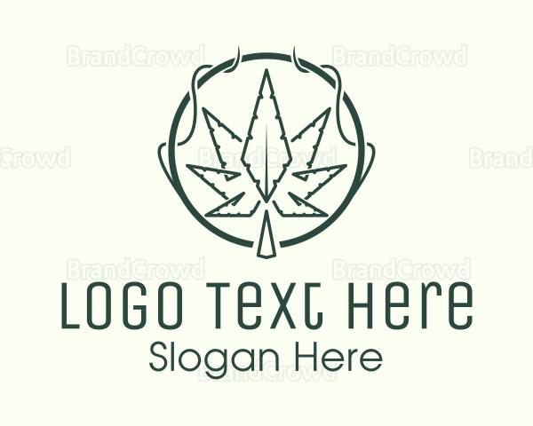 Marijuana Plant Dispensary Logo