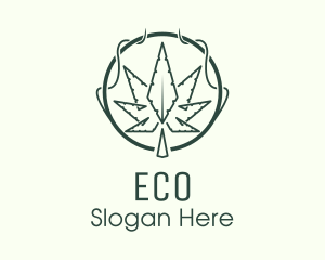 Marijuana Plant Dispensary  Logo