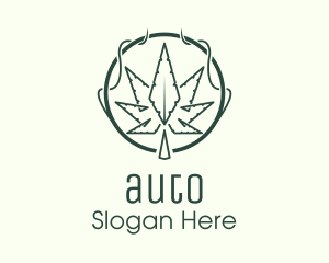 Marijuana Plant Dispensary  Logo