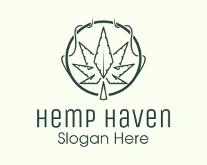 Marijuana Plant Dispensary  logo design