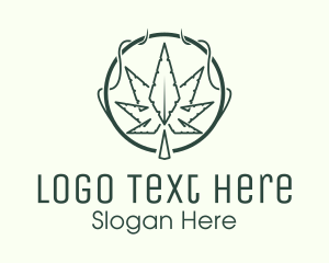 Marijuana Plant Dispensary  Logo