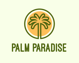 Tropical Adventure Island logo design