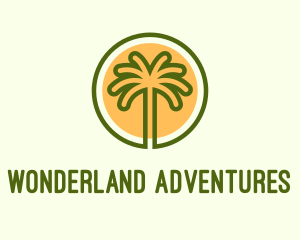 Tropical Adventure Island logo design