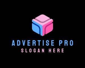 Advertising - 3D Gamer Advertising Cube logo design