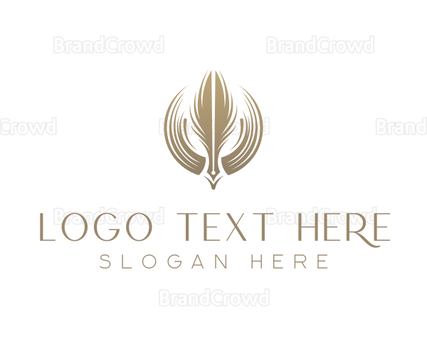 Blog Writing Quill Logo