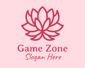 Pink Lotus Flower  Logo