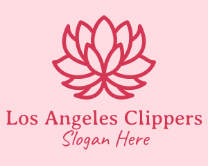 Pink Lotus Flower  Logo