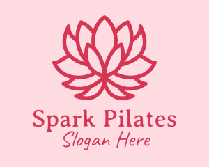 Pink Lotus Flower  Logo