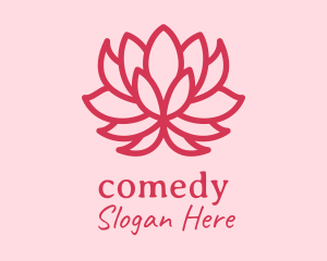 Pink Lotus Flower  Logo