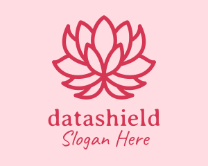 Pink Lotus Flower  Logo