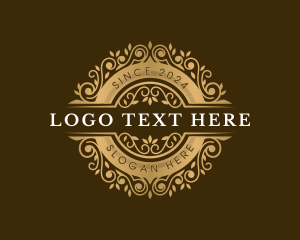 High End - Floral Ornament Elegant logo design