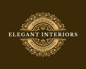 Floral Ornament Elegant logo design