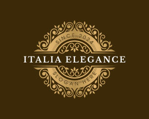 Floral Ornament Elegant logo design