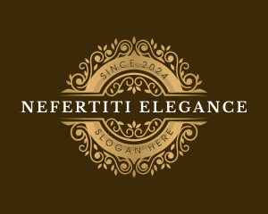 Floral Ornament Elegant logo design