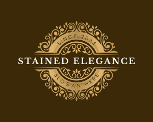 Floral Ornament Elegant logo design