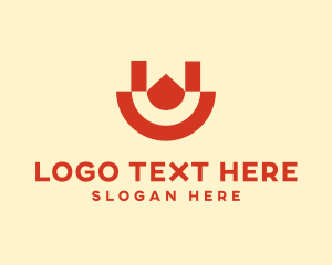 Firm - Geometric Smile Letter U logo design