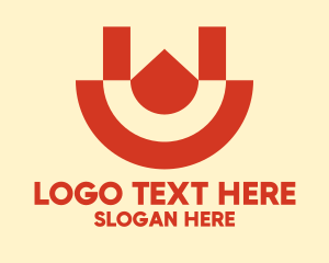 Letter U - Geometric Letter U logo design