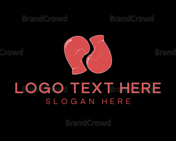 Red Boxing Gloves Logo