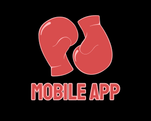 Red Boxing Gloves Logo