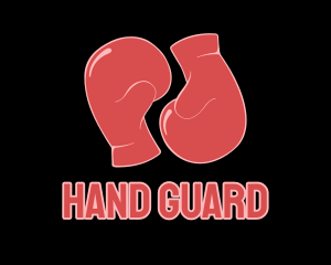 Glove - Red Boxing Gloves logo design