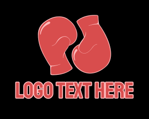 Red Boxing Gloves Logo