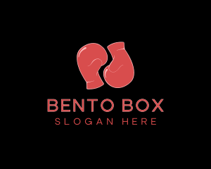 Red Boxing Gloves logo design