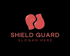 Red Boxing Gloves logo design