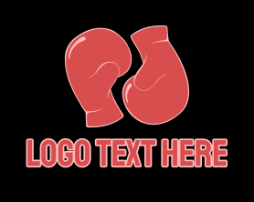 Olympic - Red Boxing Gloves logo design