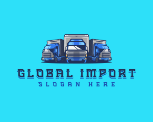 Import - Cargo Truck Fleet logo design