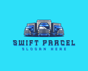 Parcel - Cargo Truck Fleet logo design