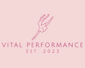 Performance - Ballerina Dancer Ballet logo design