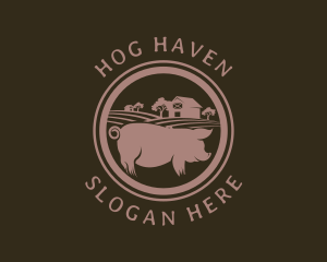 Pig Farm Field logo design