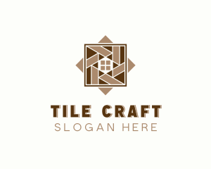 Flooring Tile Paving logo design