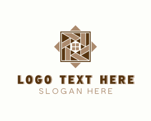House - Flooring Tile Paving logo design