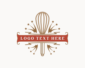 Baking Whisk Utensil logo design