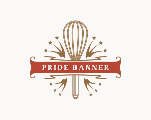 Baking Whisk Utensil logo design